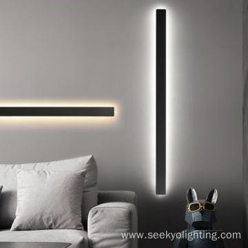 Two sides light source straight wall lamp